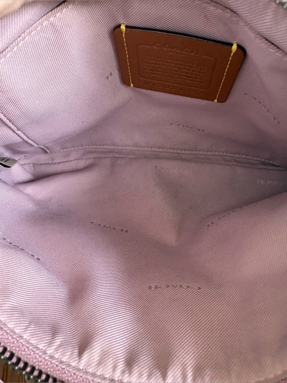 💗💗COACH POLLY ICE PURPLE PEBBLED LEATHER CROSSBODY BAG!💗💗 - Picture 7 of 7